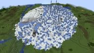 This Minecraft seed has an interesting biome combination that might make for an interesting starting point (Image via Mojang)